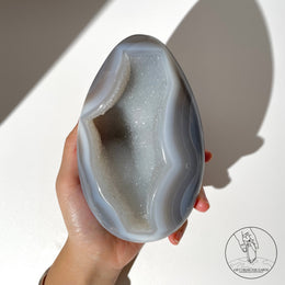 蛋形藍白瑪瑙