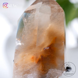 黃兔毛水晶柱