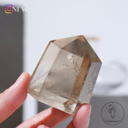 黃水晶柱晶中晶共生