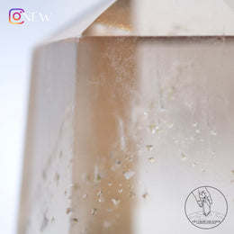 黃水晶柱晶中晶共生