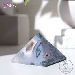 苔蘚瑪瑙/水草瑪瑙金字塔