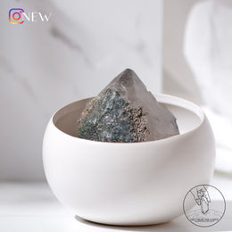 喜馬拉雅白水晶綠幽靈共生