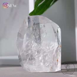 白水晶隨形火晶黃金療癒者共生