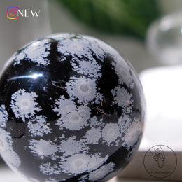 雪花黑曜石球