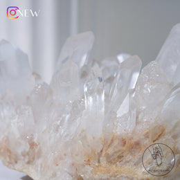 白水晶簇