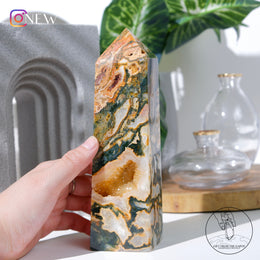 水草瑪瑙柱