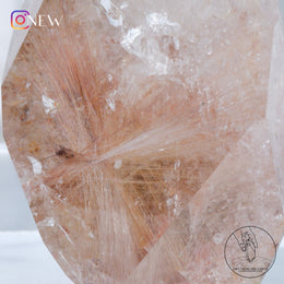 半打磨晶中晶金髮晶隨形