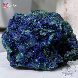 藍銅礦孔雀石共生原石