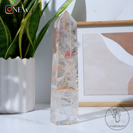 白水晶柱火晶黃金療癒者共生