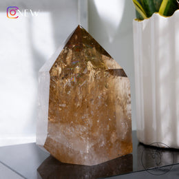 黃水晶柱