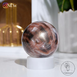 黑月光石球金太陽石共生球