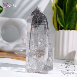 白水晶柱金字塔黑幽靈共生