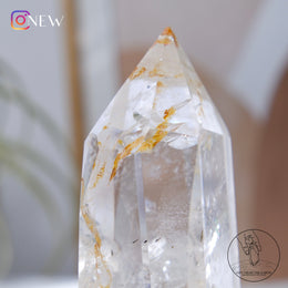 黃金療癒者水晶柱