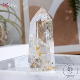 黃金療癒者水晶柱