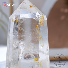 黃金療癒者水晶柱