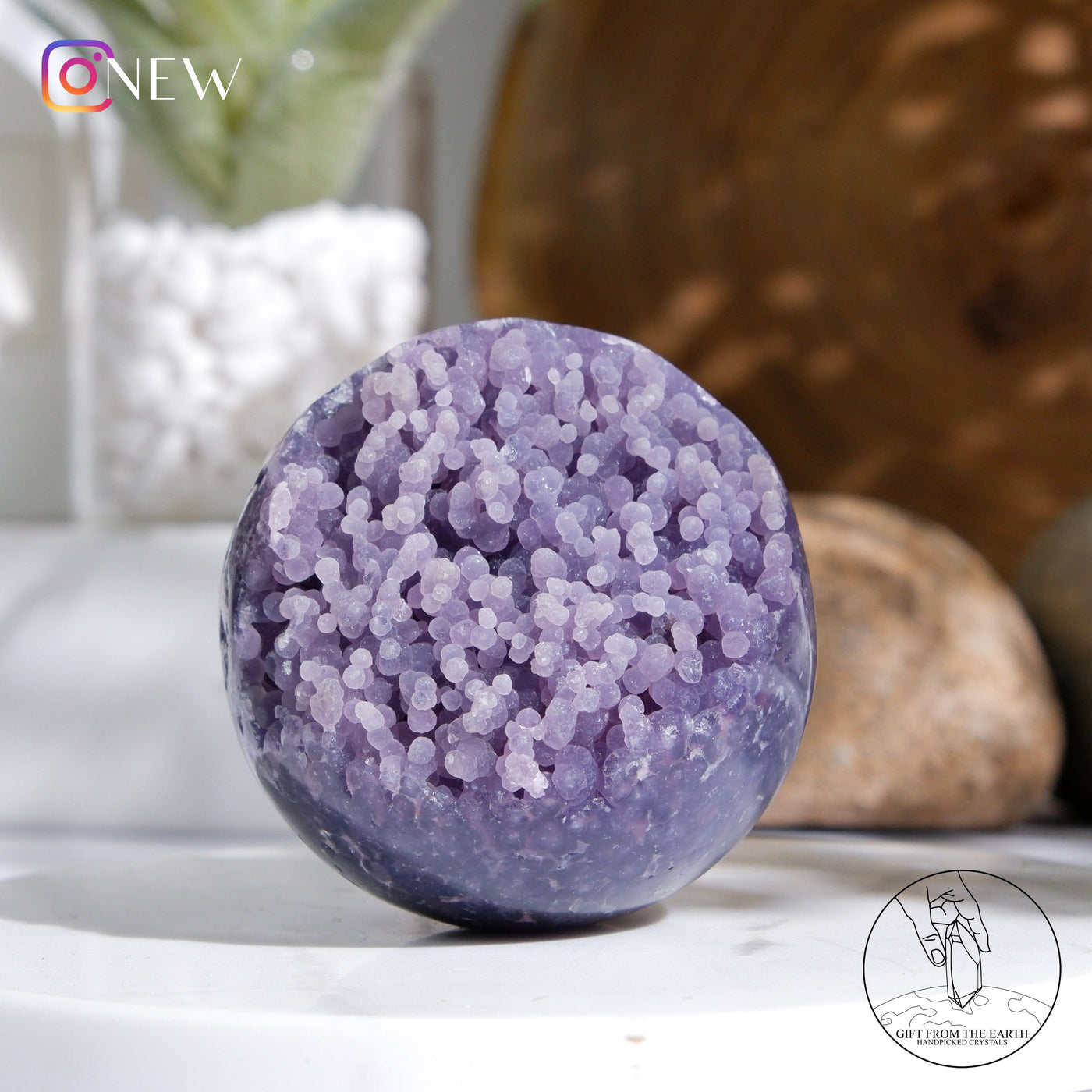 Grape Agate Sphere