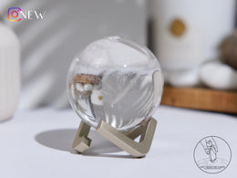 藍針白水晶球