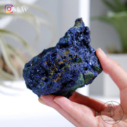 藍銅礦孔雀石共生原石