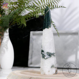 水草瑪瑙柱