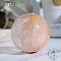 粉紅兔毛水晶球