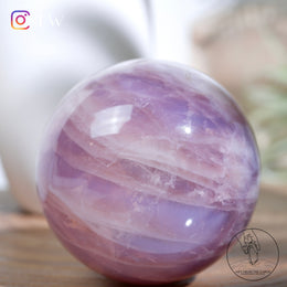 星光藍粉晶球