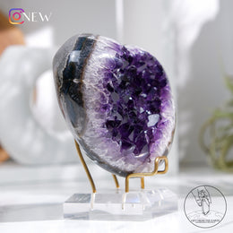 心形紫水晶簇