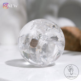 彩虹白水晶球