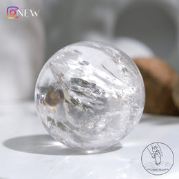 彩虹白水晶球
