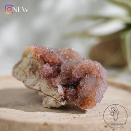 南非紫黃精靈水晶赤鐵礦共生