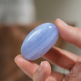 藍紋瑪瑙把件