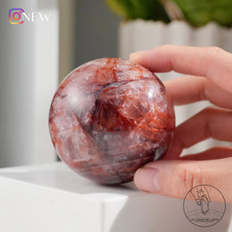 Fire Quartz Sphere