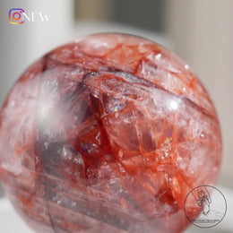 Fire Quartz Sphere