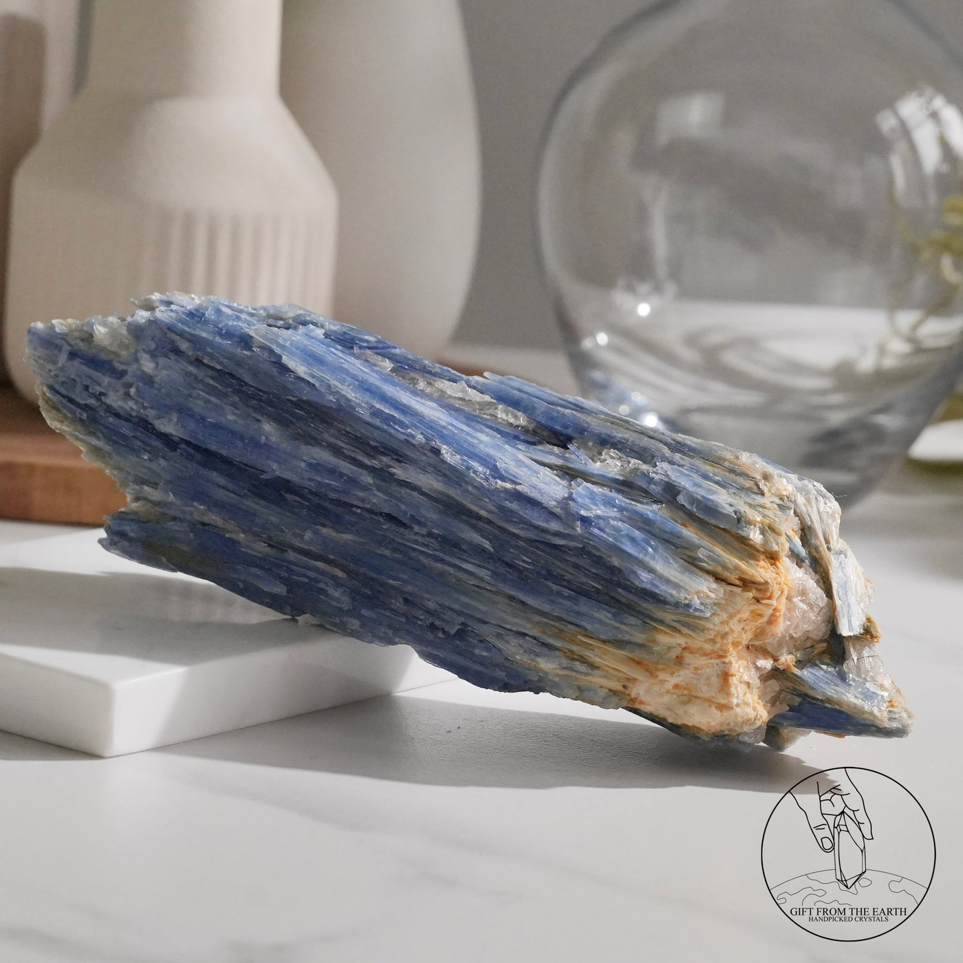 Kyanite Raw Stone Calcitewith