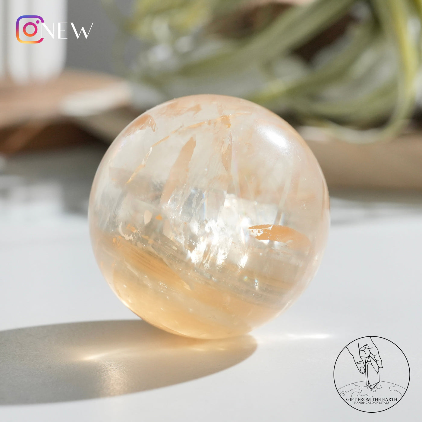 Yellow Calcite Sphere