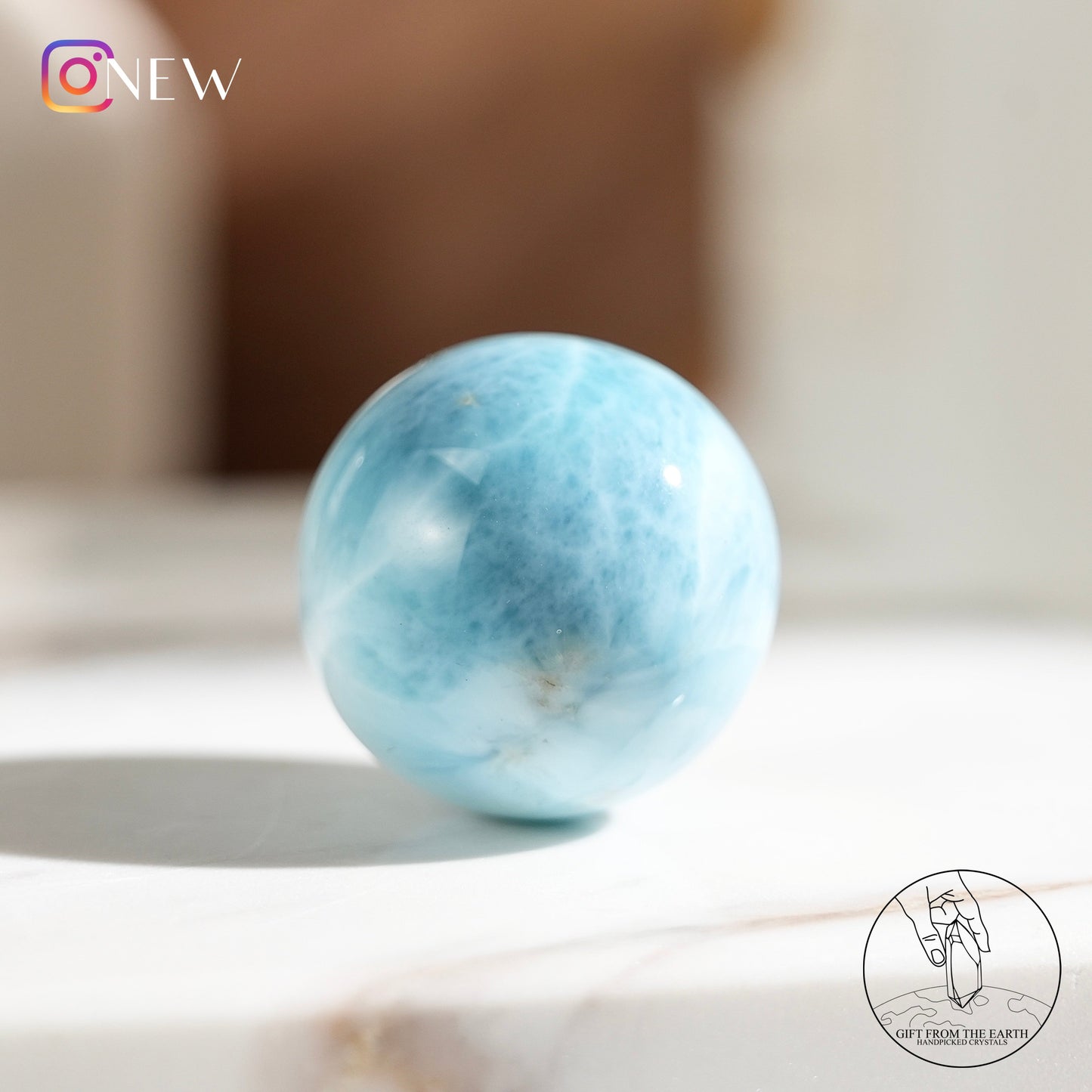 Larimar sphere