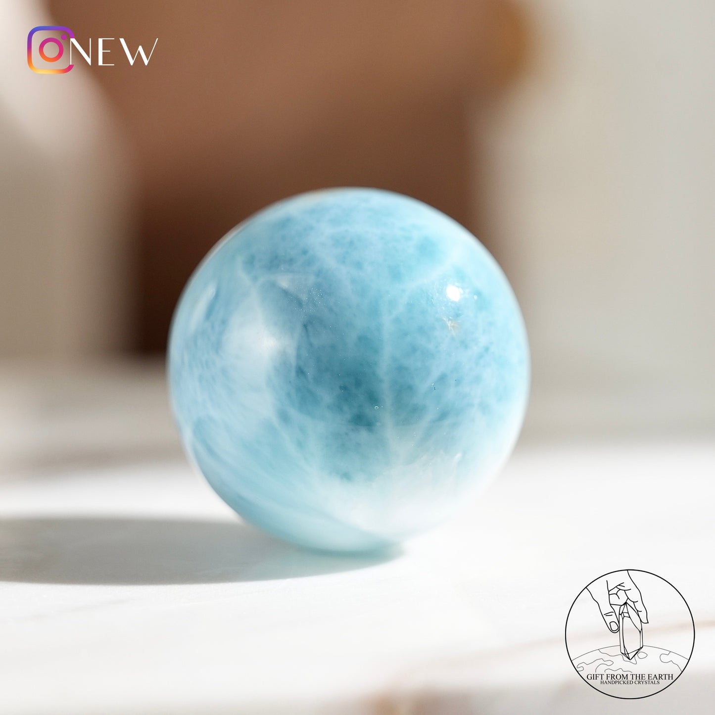 Larimar sphere