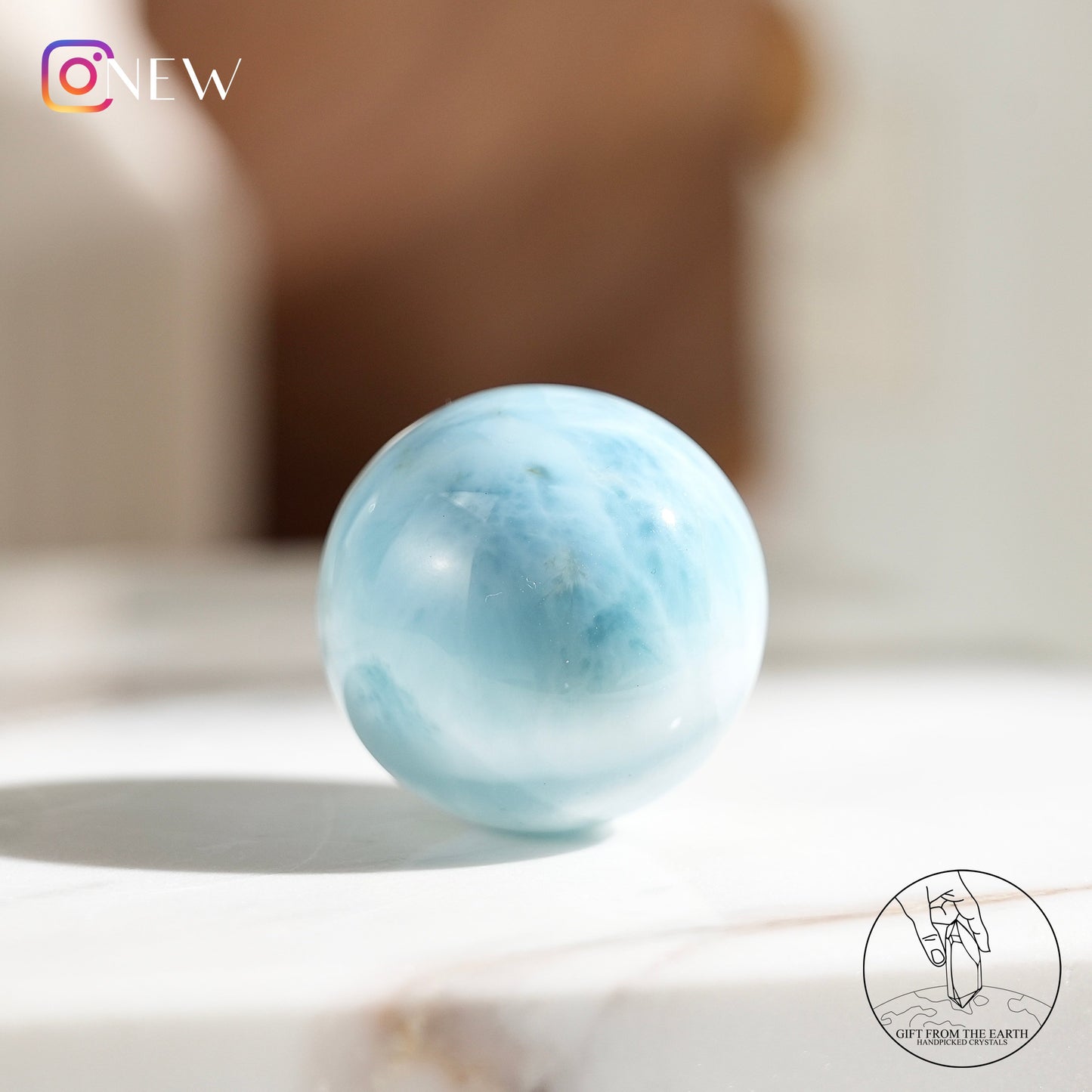 Larimar sphere