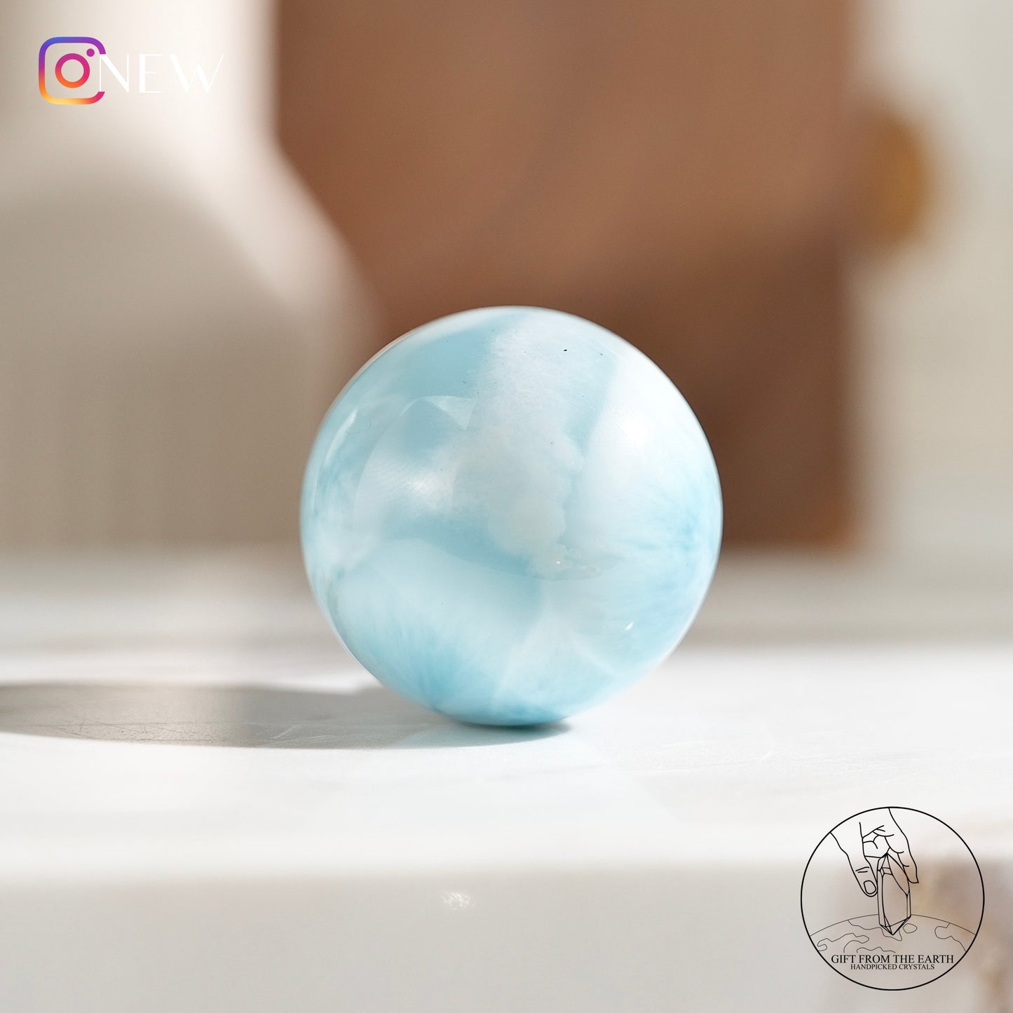 Larimar sphere