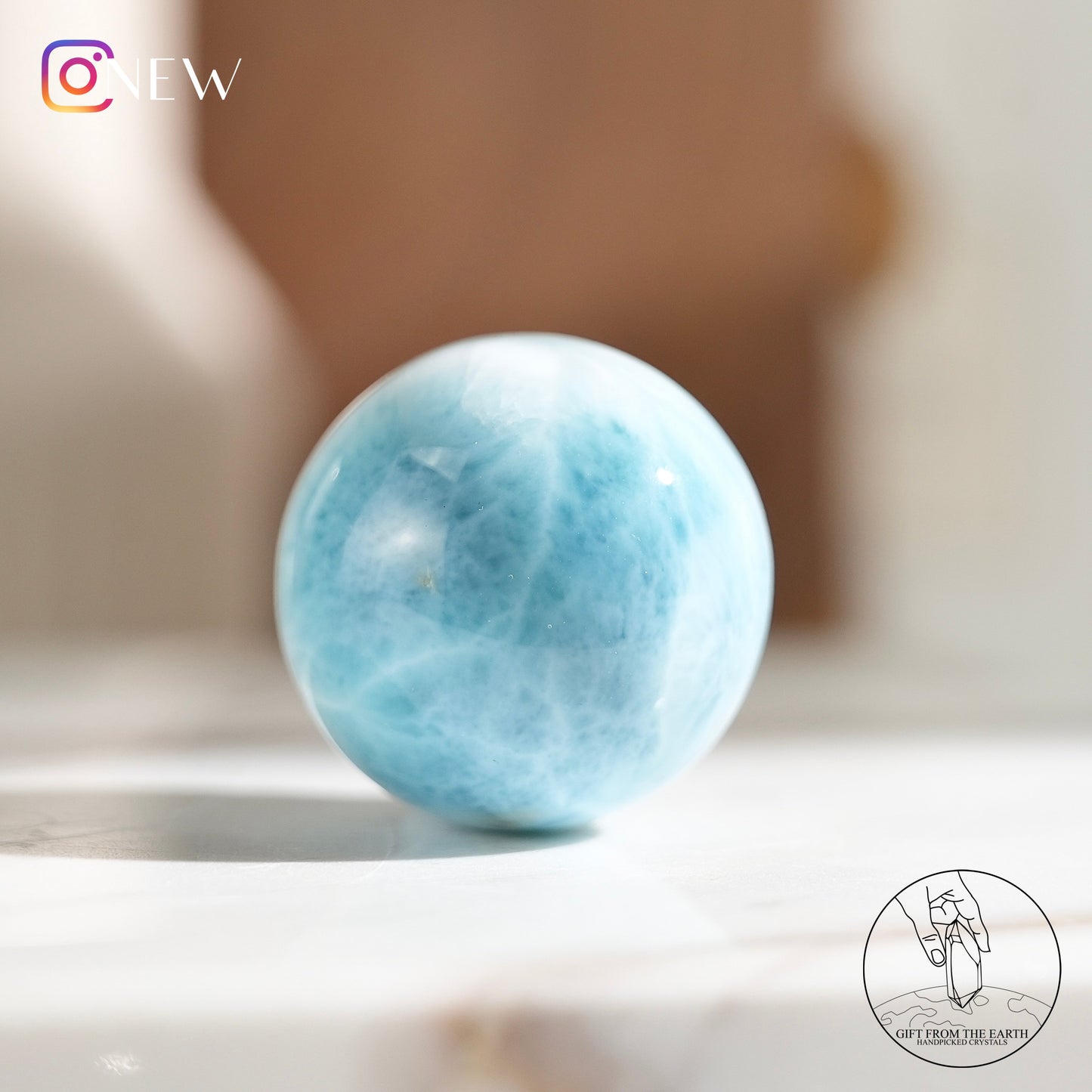 Larimar sphere