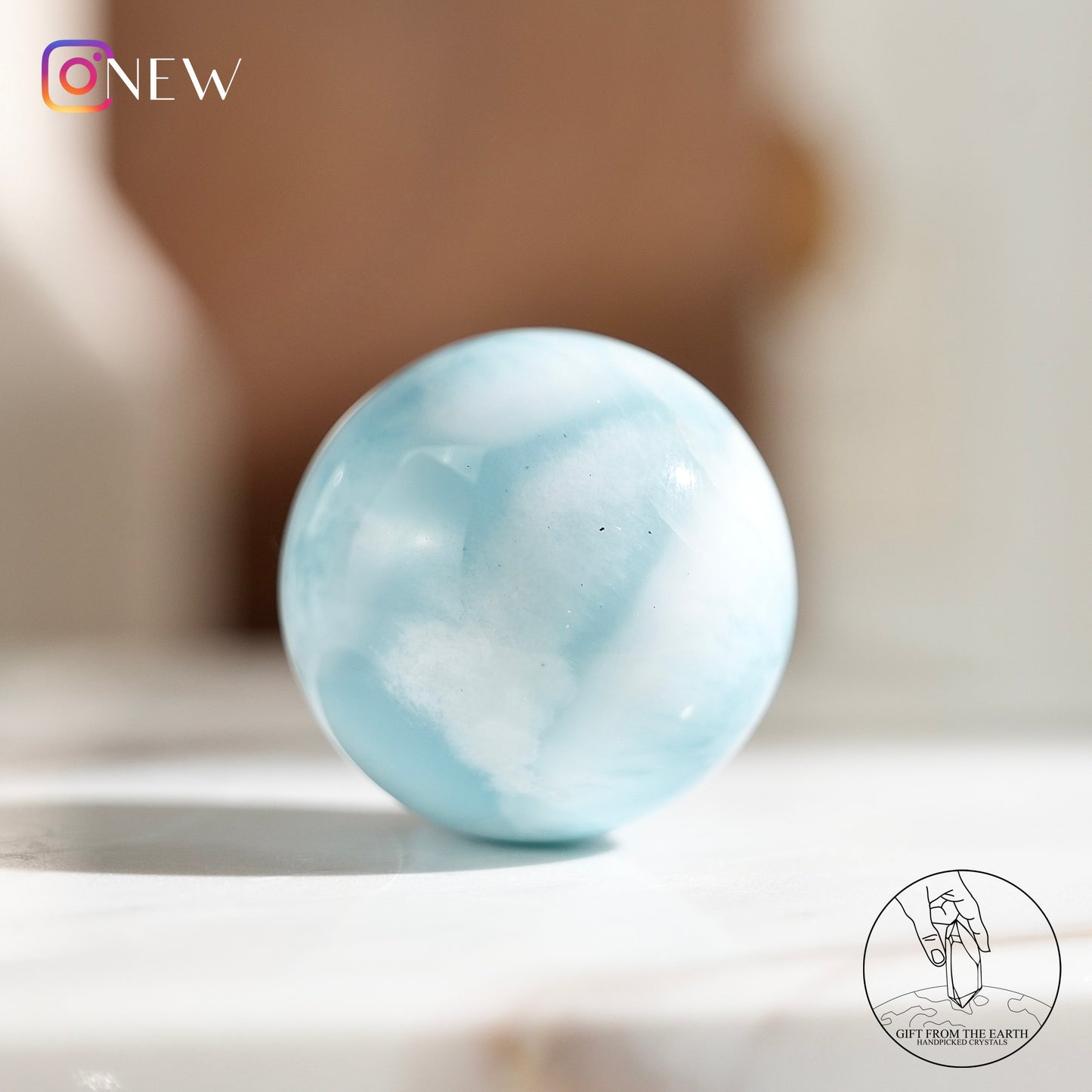 Larimar sphere