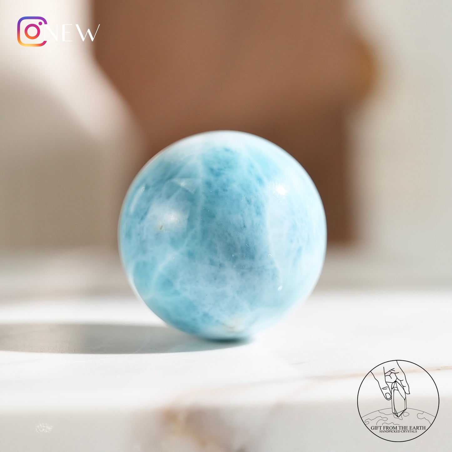 Larimar sphere