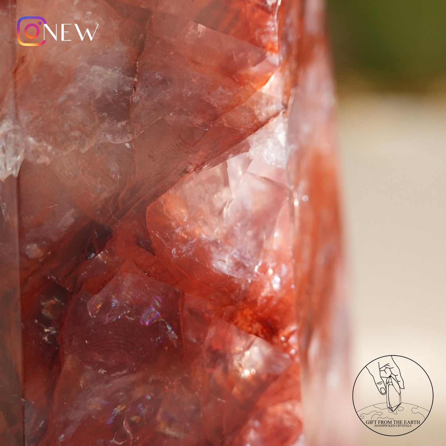 Fire quartz point