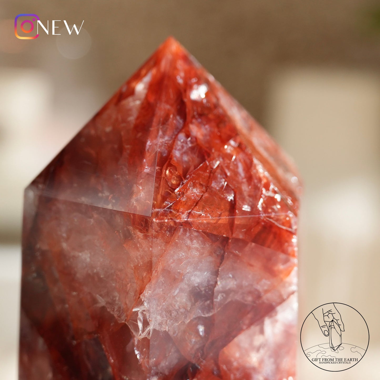 Fire quartz point