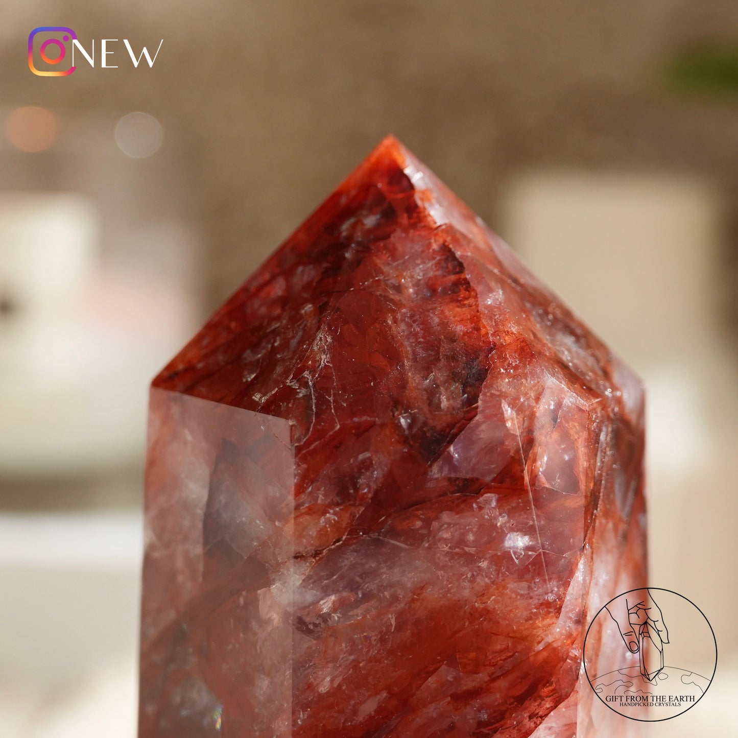 Fire quartz point