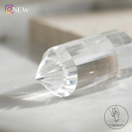 24面白水晶柱