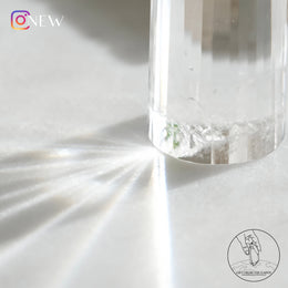24面白水晶柱