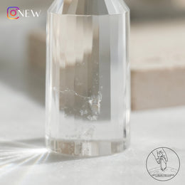 24面白水晶柱