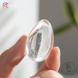 藍針白水晶水滴