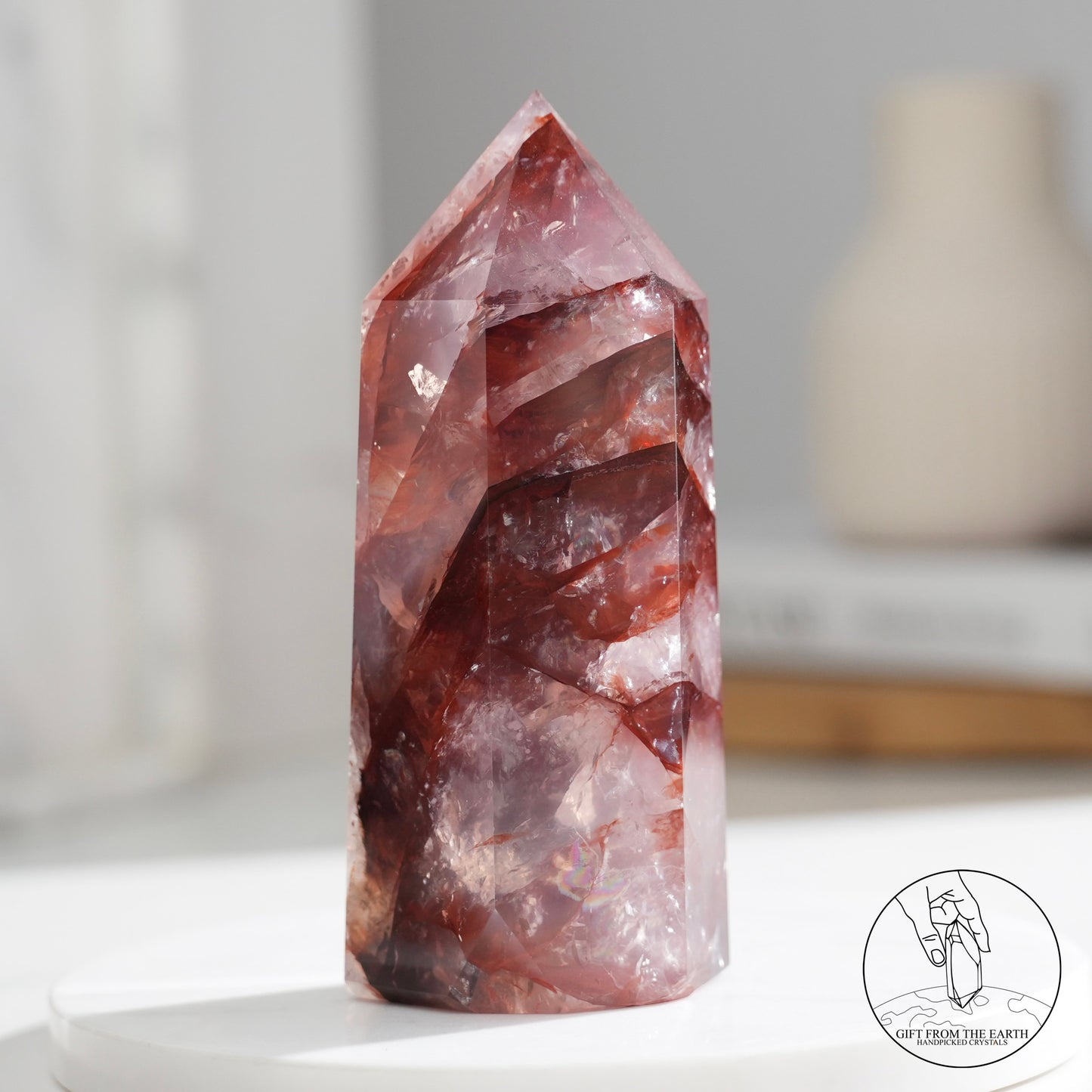 Fire quartz point