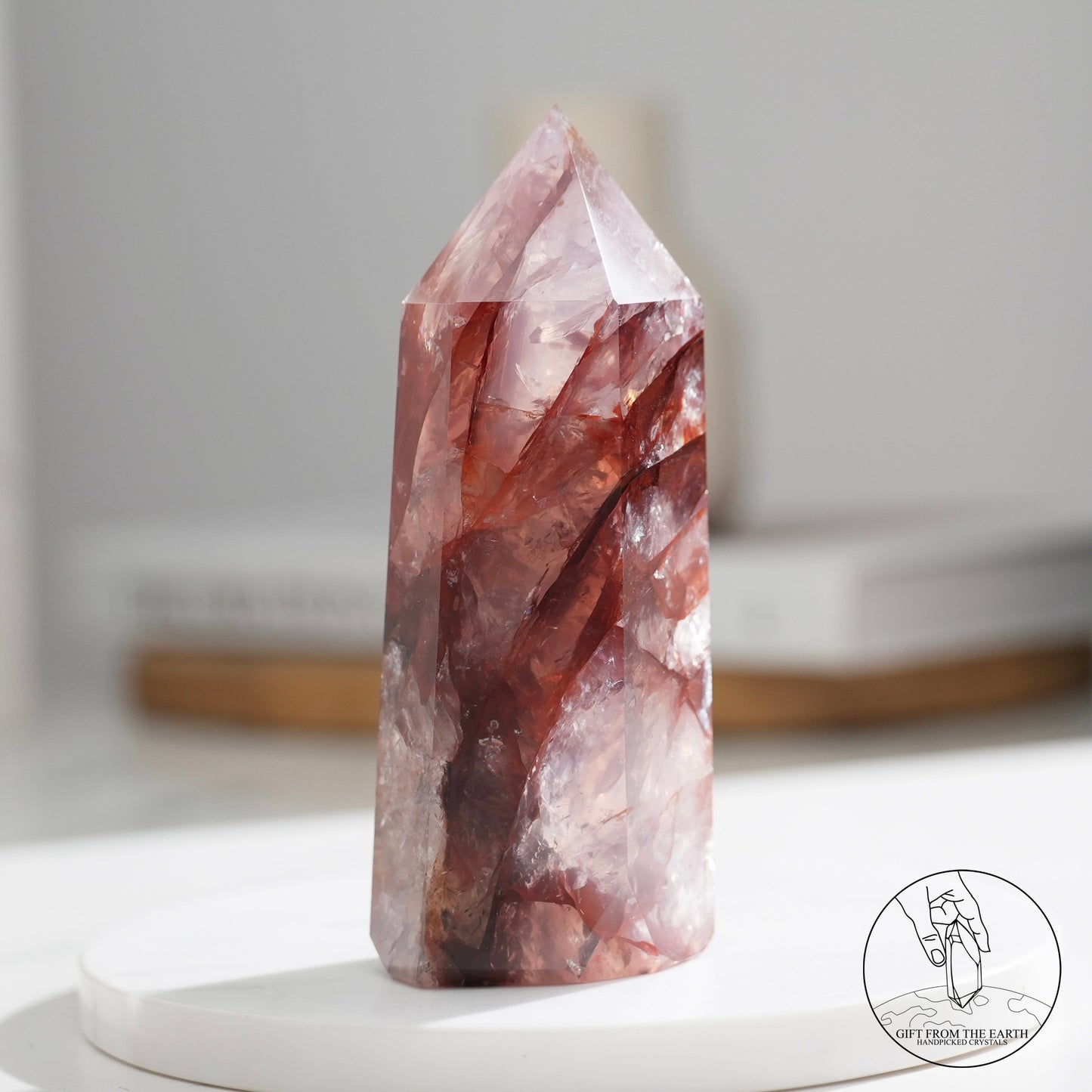 Fire quartz point